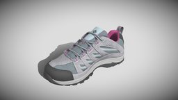 Womens Crestwood™ Waterproof Hiking Shoe shoes, womens, columbia, shoes-model, substancepainter, 3dsmax, zbrush, highpoly