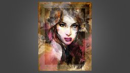 Femme Art tableau, cadre, art, pintures, cadres