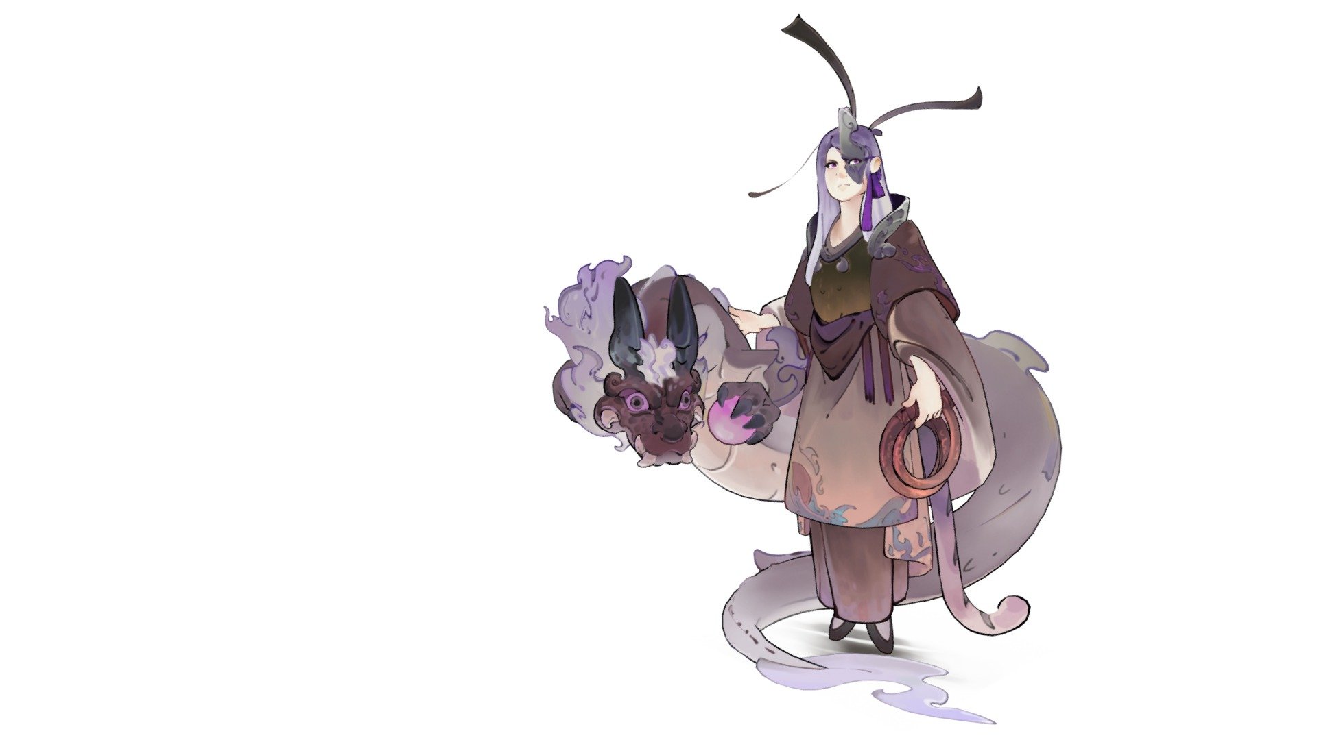 For the Dragon's Rise Artstation Challenge!

I loved working on this duo &amp; whilst there's loads I'd love to improve on I'm glad I managed it all in the timeline considering I was out of commission for a good chunk of it. 

Concept by In_fall - Dragon's Rise - Taoist - 3D model by Emily Harrison (@emilyharrison) 3d model