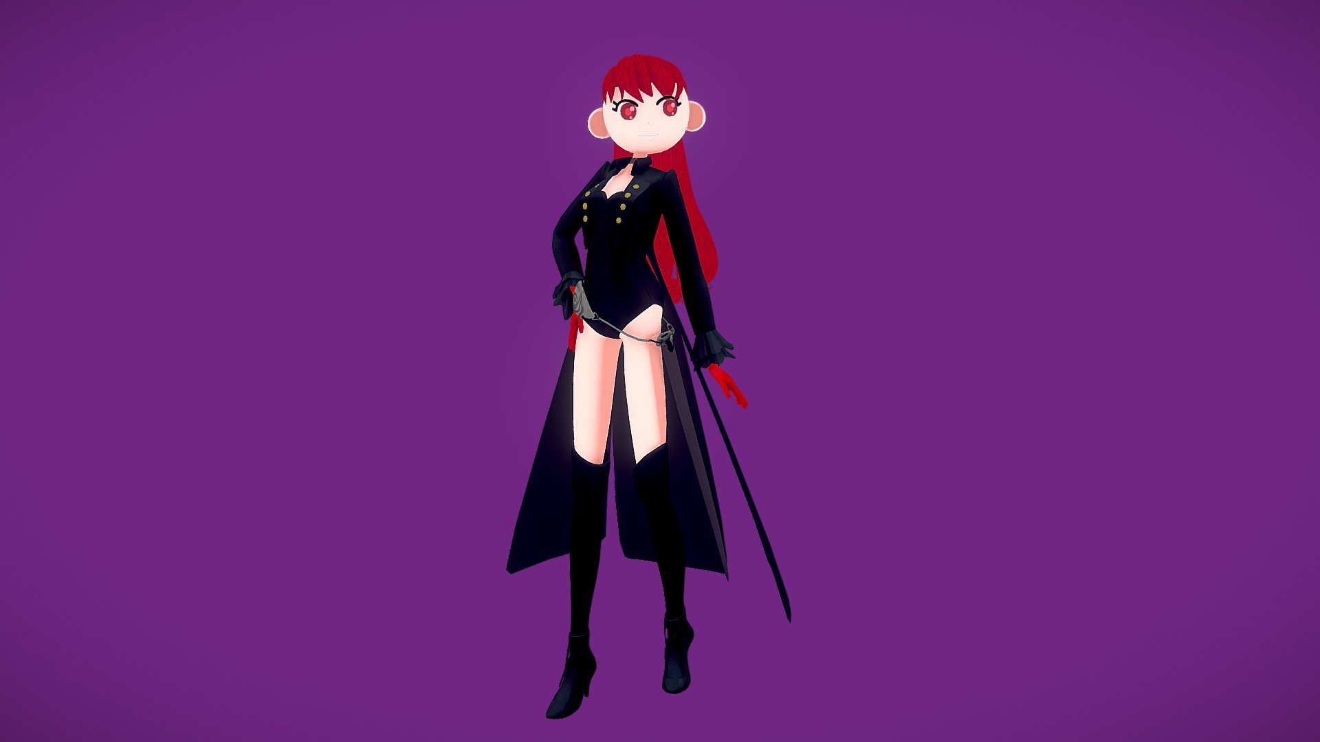 Referencia por @sodapeche en twitter
 - Persona 5 Kasumi Cartoon - 3D model by DiegoVega 3d model