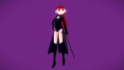 Persona 5 Kasumi Cartoon rigg, blender3dmodel, persona5, kasumi, blender28, character, cartoon, blender, model, persona5theroyale, persona5royal