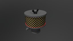Air cleaner for solex 32 carburetor sedan 1600cc sedan, vw, volkswagen, airfilter, low-poly-model, carburetor, aircleaner, low-poly, lowpoly, car, aircooled, solex