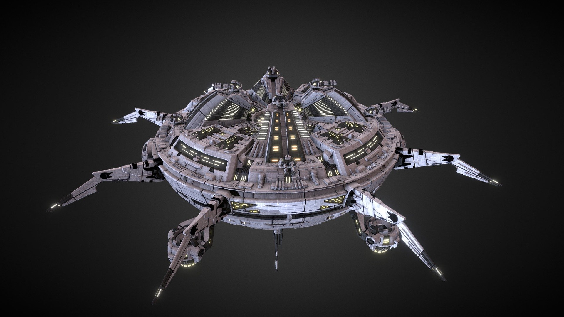 Mothership - 3D model by dezan 3d model