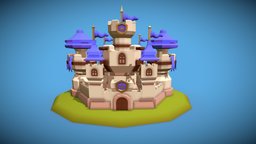 3December 2021 Day 19: Castle challenge, vast, 3december, blender, lowpoly, blender3d, gameart, fantasy, 3december2021, 3december2021-castle