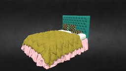 tufting bed marvelous-designer, 3dsmax-3dmodeling, 3dsmax, marvelousdesigner-3d