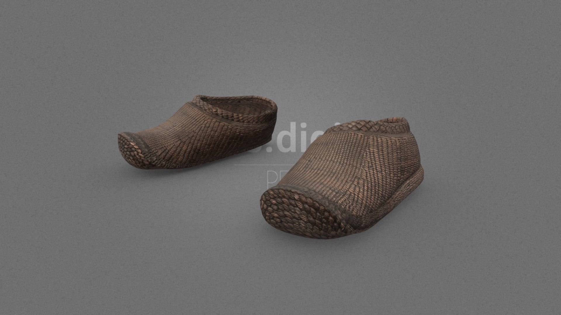 Our Wasteland Garments collection consists of several garments, which you can use in your audiovisual creations, extracted and modeled from our catalog of photogrammetry pieces.

They are optimized for use in 3D scenes of high polygonalization and optimized for rendering. We do not include characters, but they are positioned for you to include and adjust your own character. They have a model LOW (_LODRIG) inside the Blender file (included in the AdditionalFiles), which you can use for vertex weighting or cloth simulation and thus, make the transfer of vertices or property masks from the LOW to the HIGH** model.

We have included the texture maps in high resolution, as well as the Displacement maps, so you can make extreme point of view with your 3D cameras, as well as the Blender file so you can edit any aspect of the set.

Enjoy it.

Web: https://peris.digital/ - Wasteland Garments Series - Model 11 Shoes - 3D model by Peris Digital (@perisdigital) 3d model