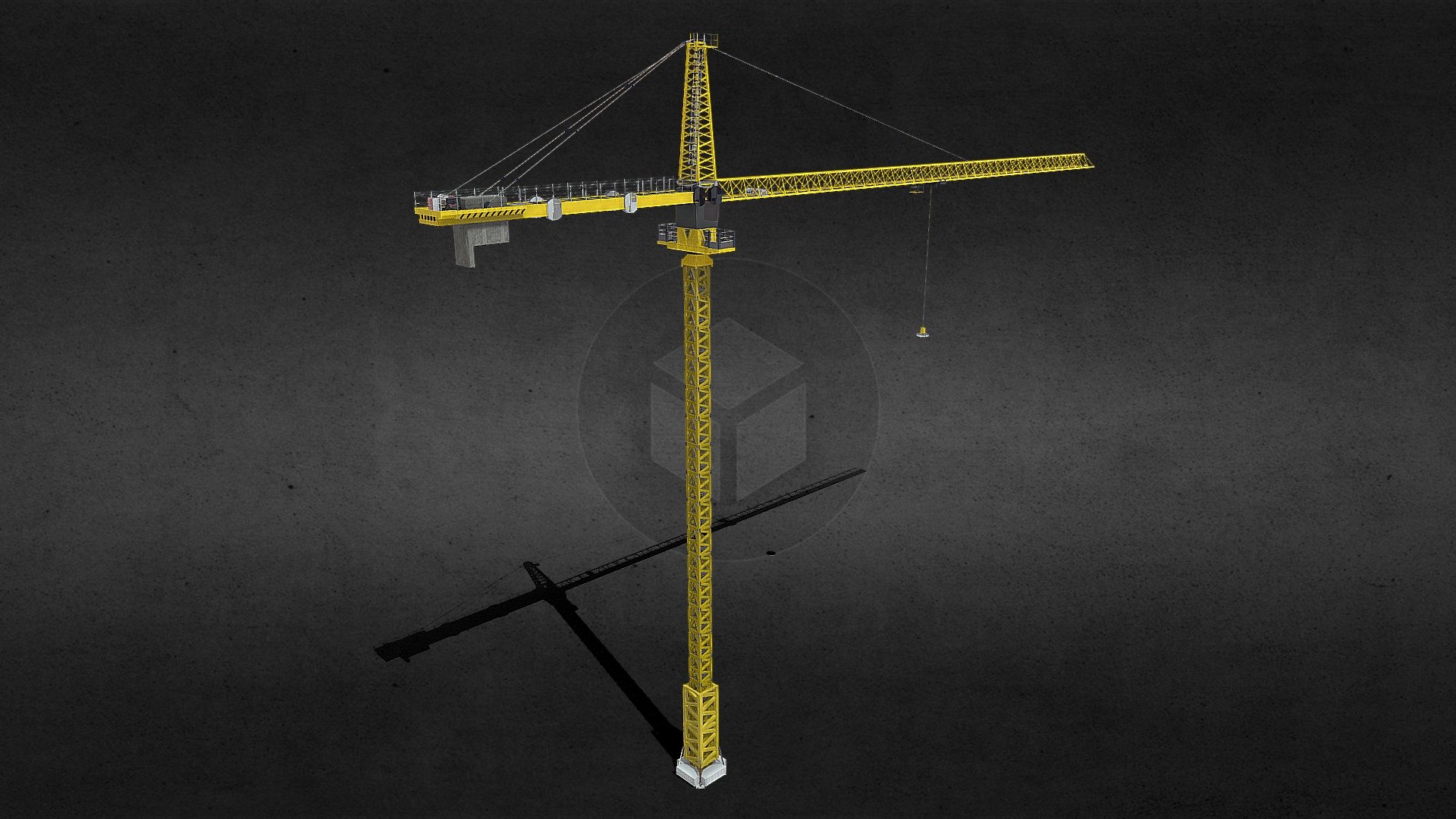 Hello everyone, 

This is the first time I tried to model an industrial machine, 
I took the Liebherr tower as my reference for this model 3d model