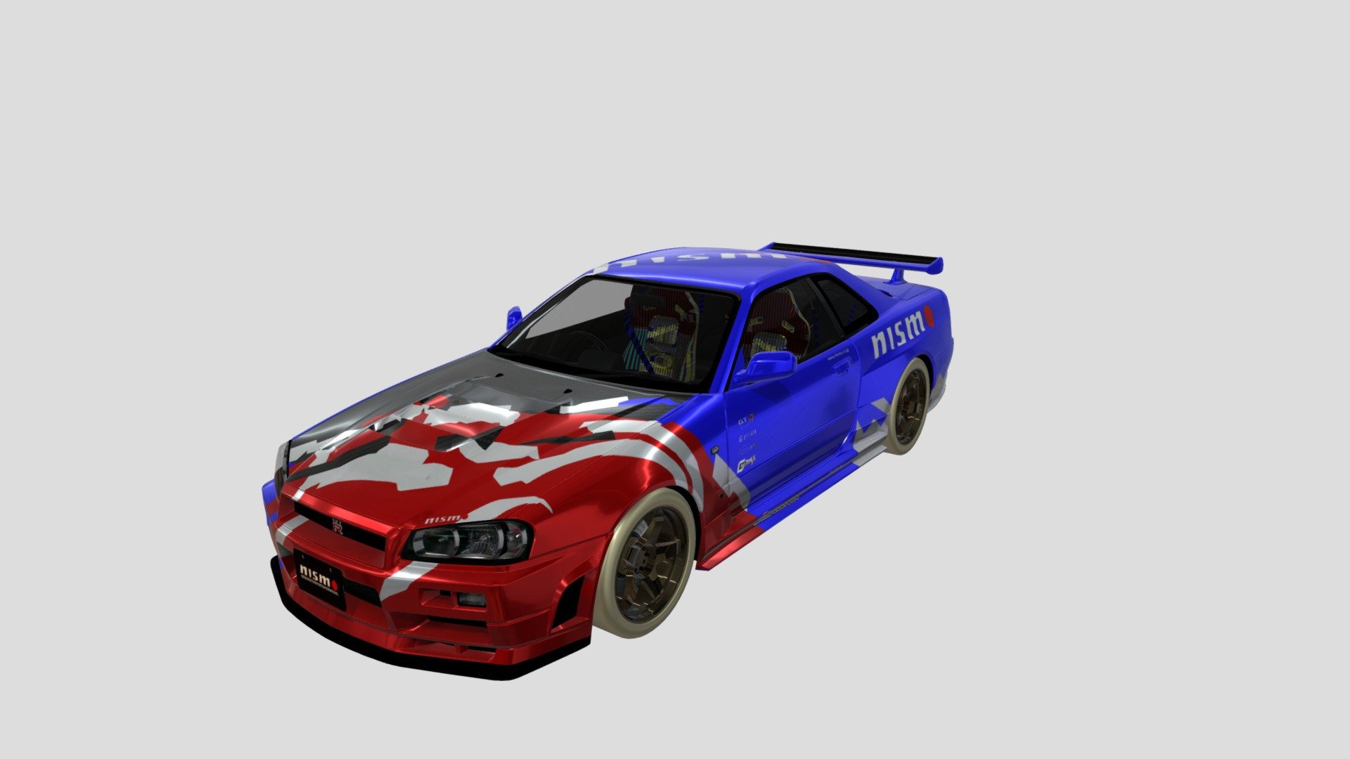 Nissan Skyline R34 Tune - 3D model by czechpwmods 3d model