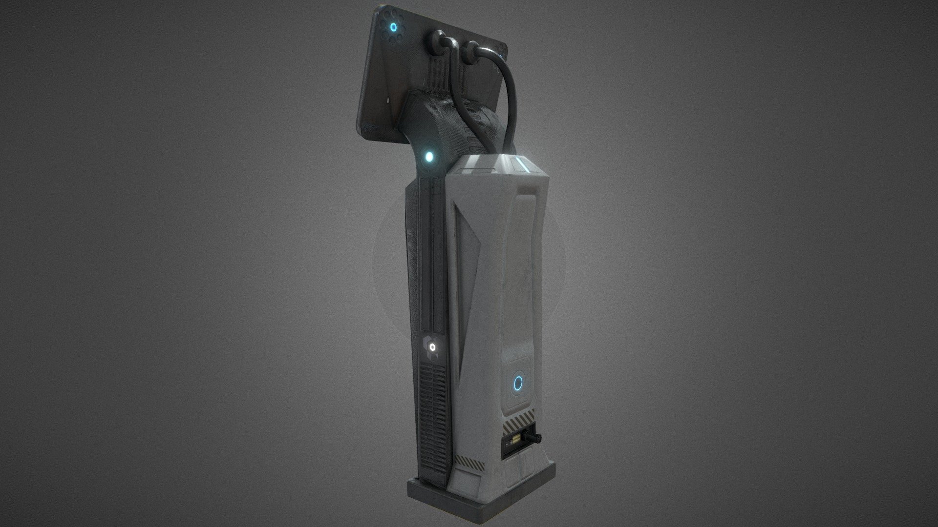 Detail to create a futuristic environment in games. Textures and model are optimized. Textures are 4K resolution - Sci-fi information panel - Download Free 3D model by Scarecrow_original 3d model