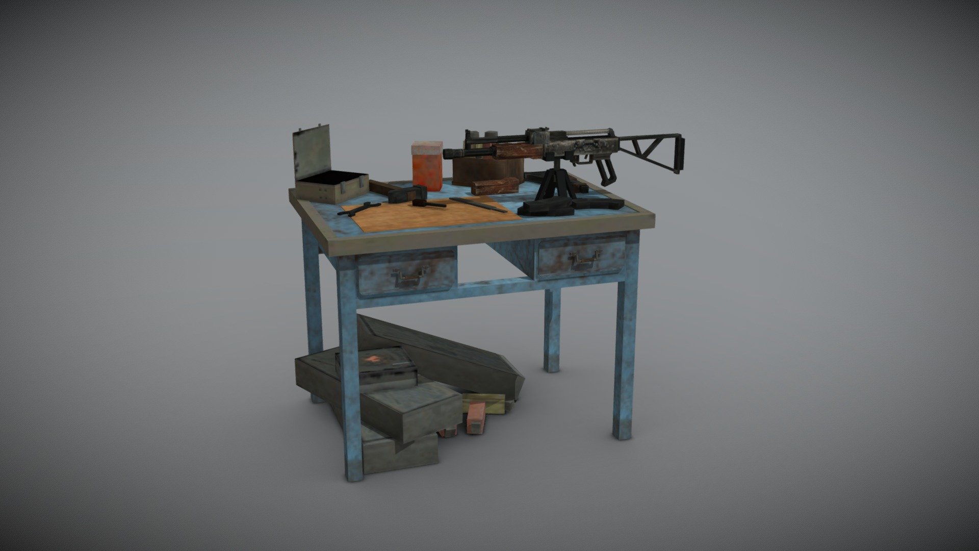 Workbench from Metro Exodus - 3D model by berger107 3d model