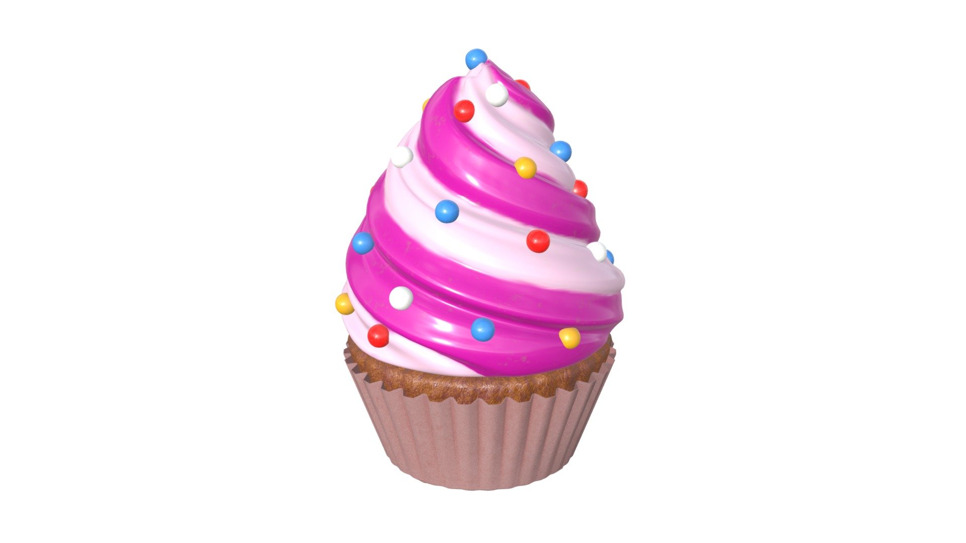 Processed with Batch Uploader - Сupcake wave - Buy Royalty Free 3D model by HQ3DMOD (@AivisAstics) 3d model