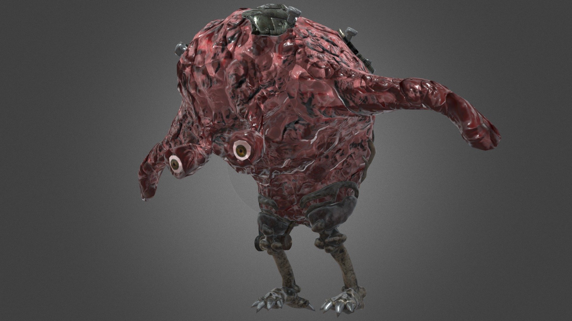 My YT - Brain Cartoon Style - Buy Royalty Free 3D model by Marcin.Kwiatkowski 3d model