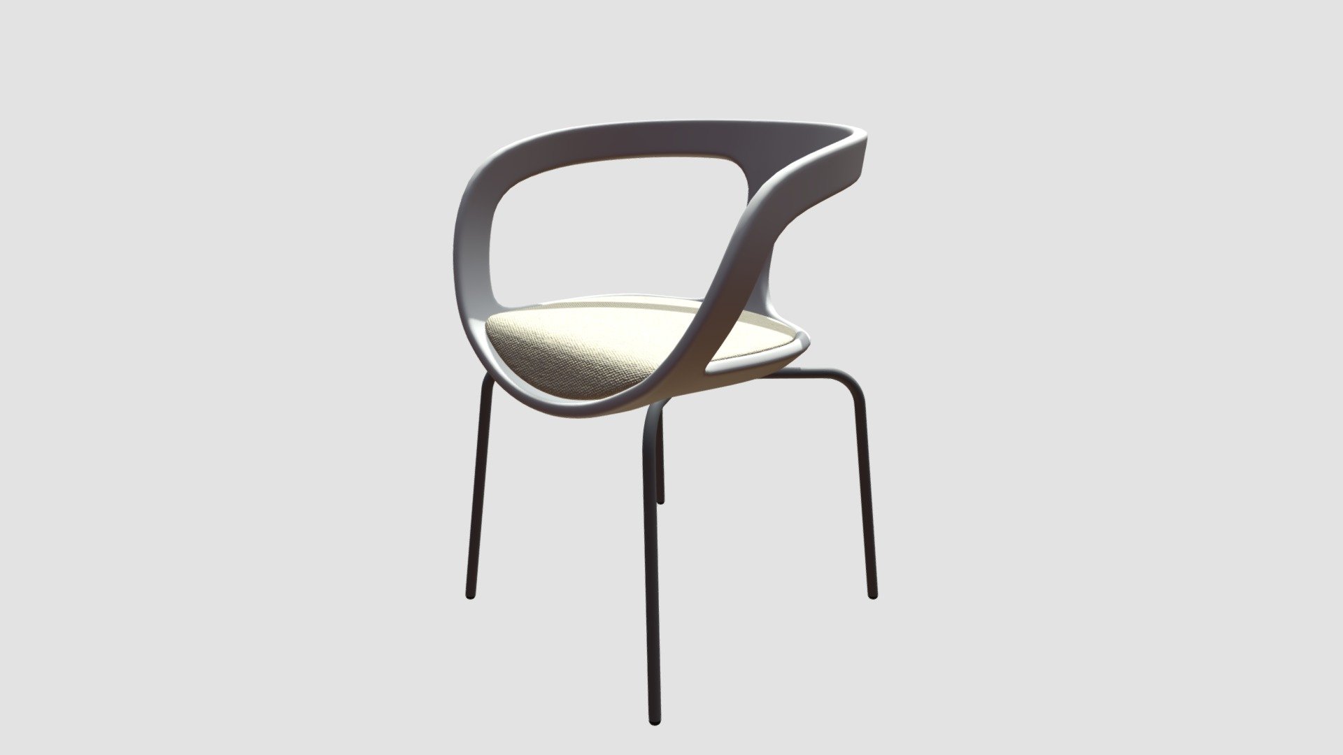Highly detailed 3d model of chair with all textures, shaders and materials. It is ready to use, just put it into your scene 3d model