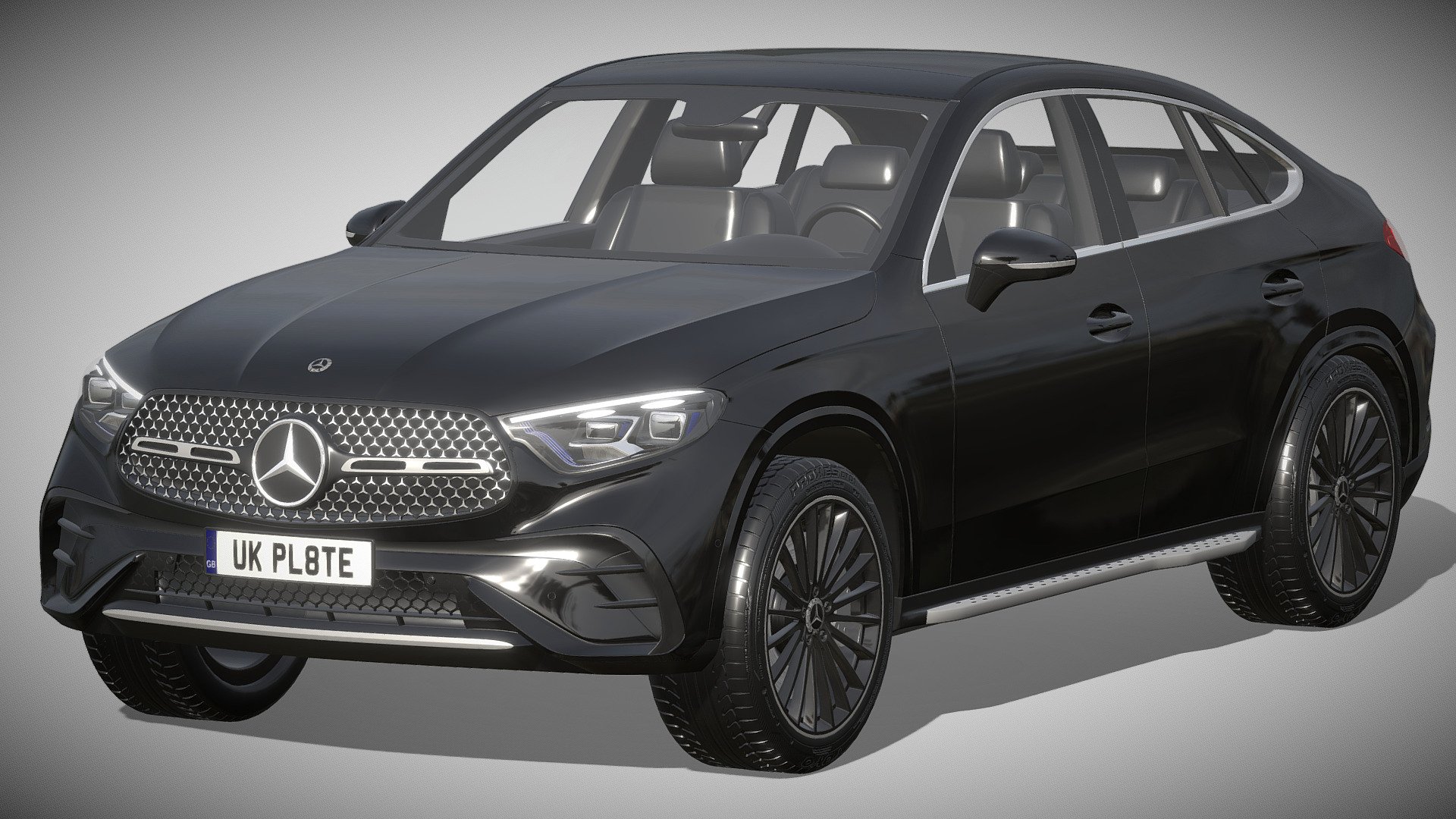 Mercedes-Benz GLC Coupe 2023

https://www.mercedes-benz.de/passengercars/models/suv/new/glc-coupe.html

Clean geometry Light weight model, yet completely detailed for HI-Res renders. Use for movies, Advertisements or games

Corona render and materials

All textures include in *.rar files

Lighting setup is not included in the file! - Mercedes-Benz GLC Coupe 2023 - Buy Royalty Free 3D model by zifir3d 3d model