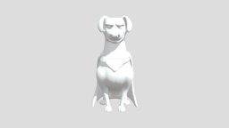 Krypto The SuperDog dog, hero, superhero, 3dprinting, superman, pets, dogman, superdog, 3dprint, 3dmodel, krypto, doghero