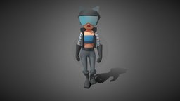 Lowpoly biker girl 3dcoat, biker, girl, blender, lowpoly, biker_girl