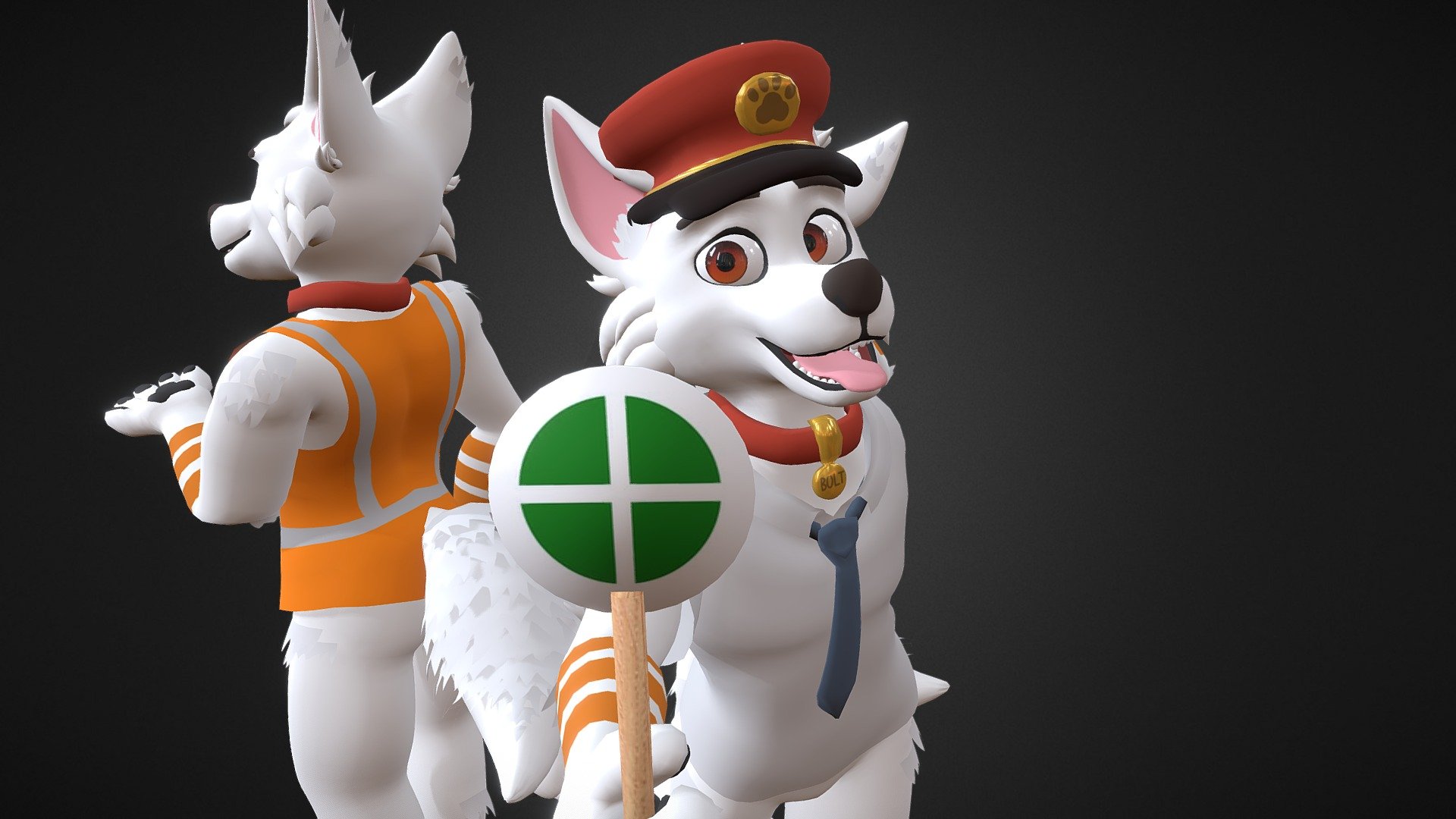 A VRC Commission for Bolt over on twitter! Had a lot of fun making this one!

Find this and more of my work on my twitter:@kaideart and on my Instagram:kaide_art

This model is NOT for download, it is a custom commission

If you’d like to commission for yourself, check out https://kaide.art for info!

Edit 1: Small clipping fix - Bolt the Railway Dog - 3D model by Kaide 3d model