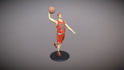 Hanamichi Sakuragi figure for 3d print 3dprintable, figurine, slam, statue, slam-dunk, hanamichi, sakuragi