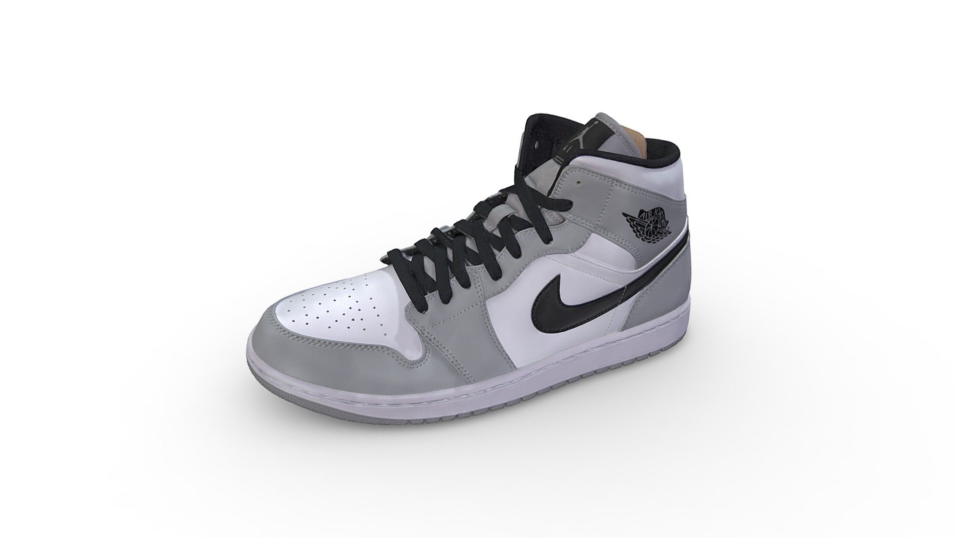 3D Scan of a Nike Jordan 1 Mid Light Solar Flare

The Air Jordan 1s almost didn't get off the ground as NBA commissioner David Stern threatened to fine Jordan for wearing them since they did not meet the league's strict standards. These Jordan shoes received the nickname &ldquo;Notorious