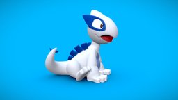 Lugia baby, pokemon, kid, b3d, nintendo, luigi, print, character, 3d, blender