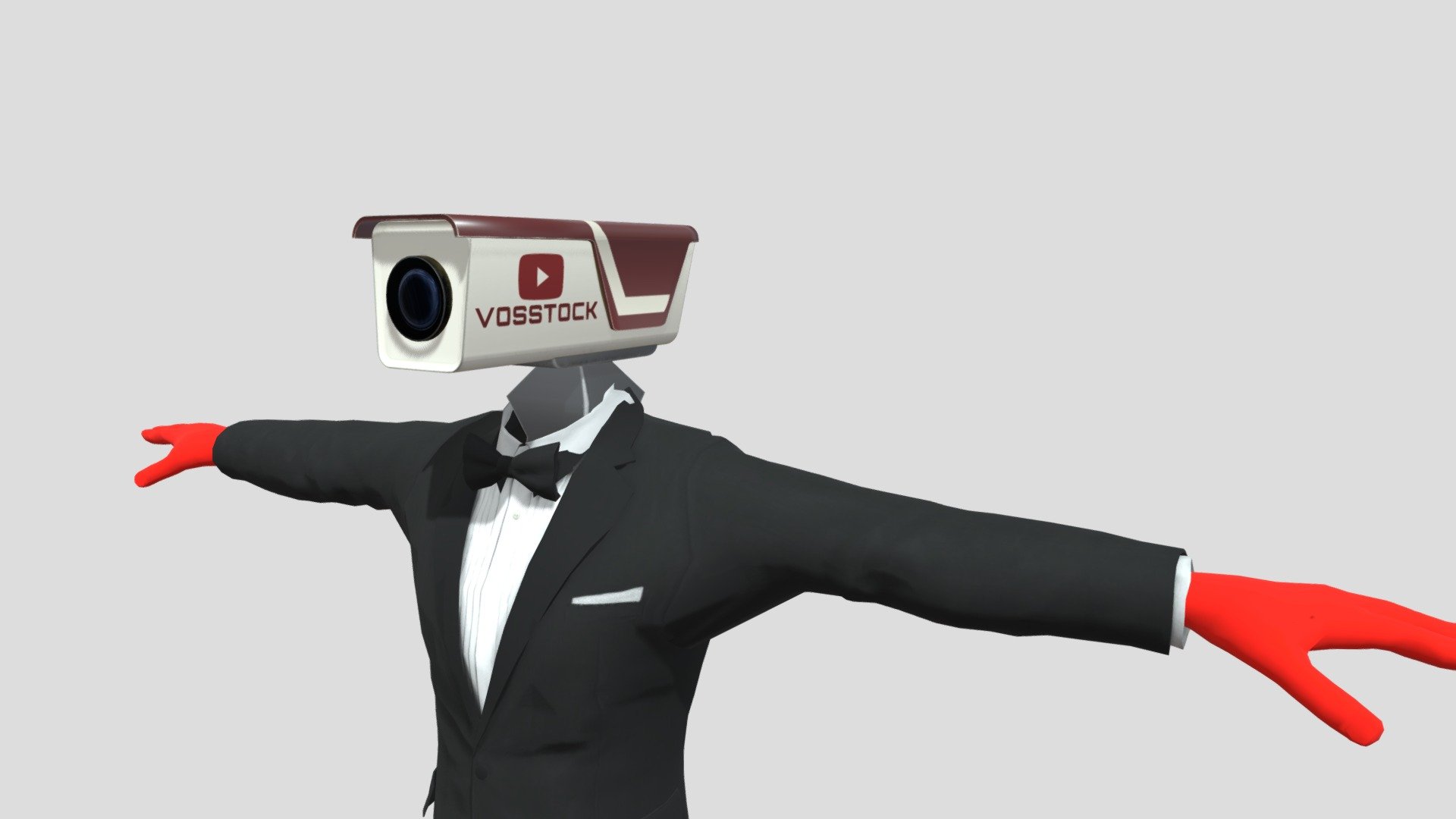 Character from the most popular meme of 2023 Skibidi Toilet. You can see what Cameraman looks like with animation on my YouTube channel 
https://www.youtube.com/@GipsoCartoon

If you use my models in your videos, write a link to my account in the description 3d model