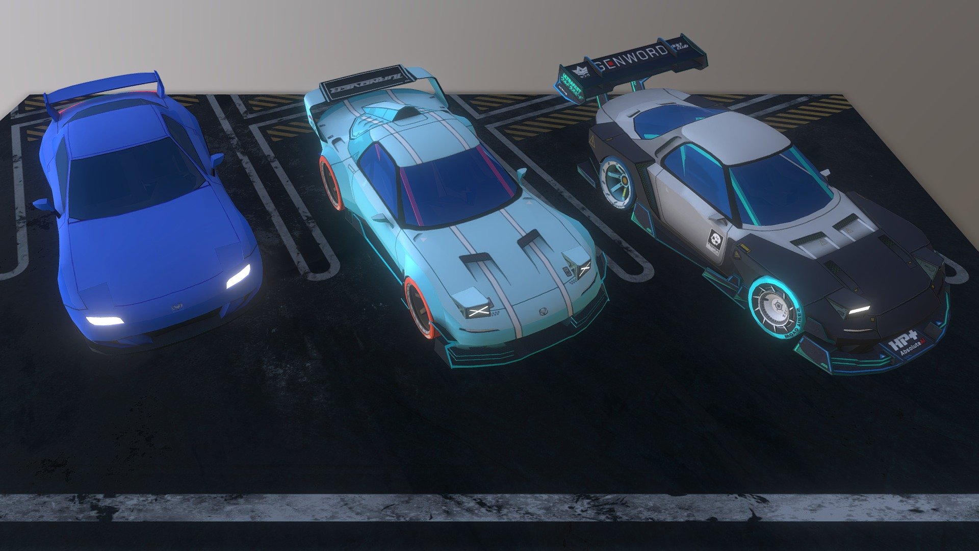 Seiryu - RZ-08 Stock - RZ-08 Street - RZ-08 TimeAttack - Seiryu RZ-8 - 3D model by Frayz94 3d model