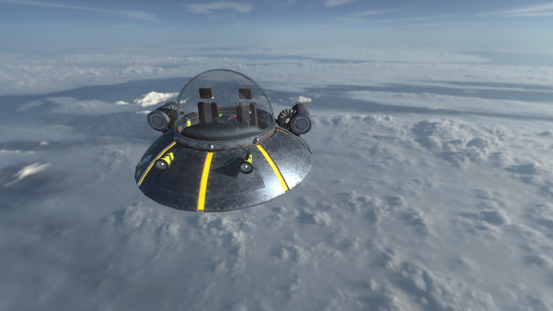 rick & morty spaceship - 3D model by immersive 3d model