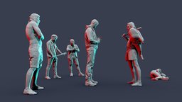 Second Round fight, urban, ghetto, meeting, bandits, man, male