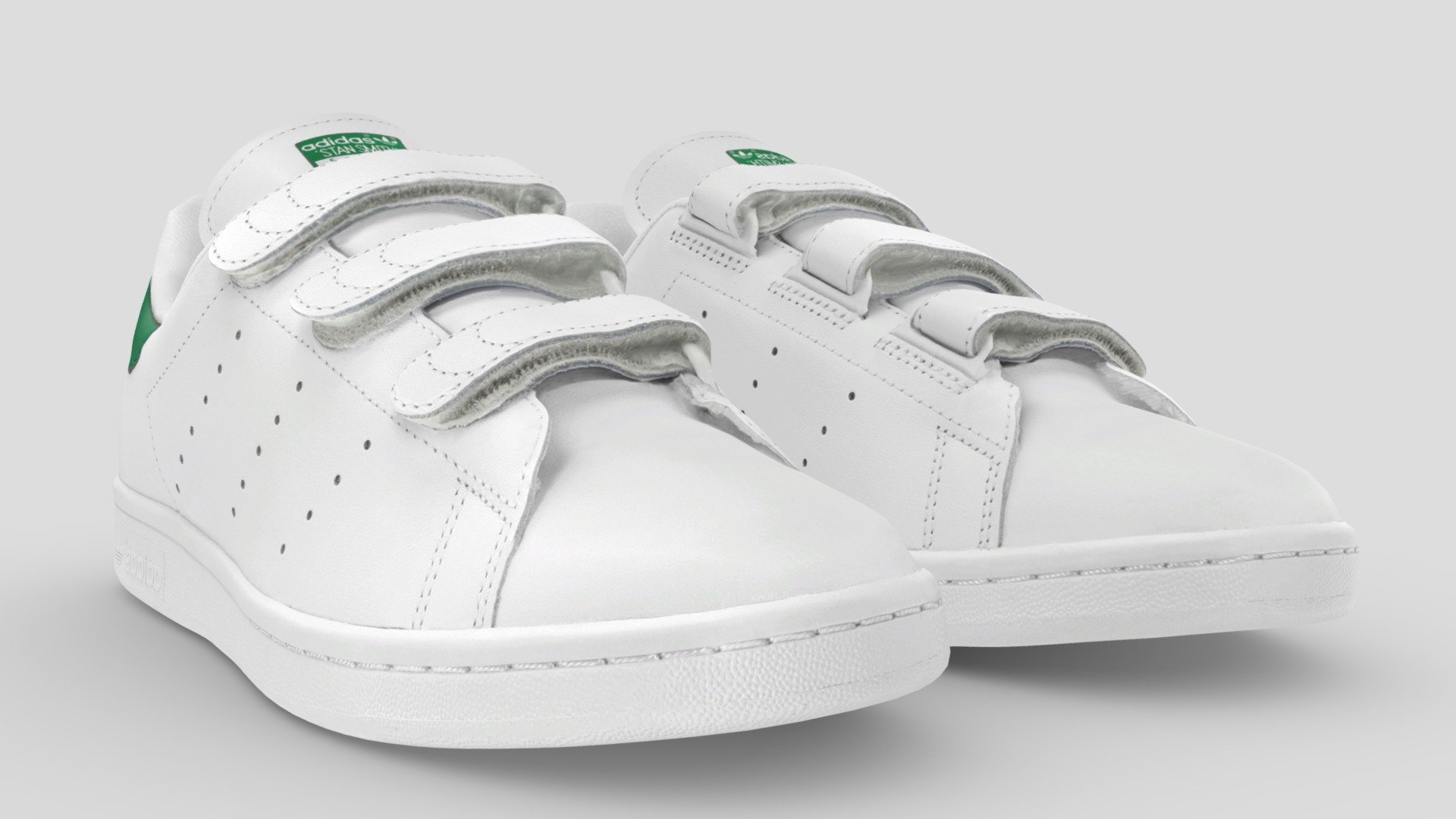 A Very Detailed scanned shoes with High-Quality .Reay to use in virtual try on project and game sim 4 or second life.

The Mesh is UV unwrapped.

4096x4096 difuse Texture Map jpg format，in the compressed file rar.

The textures is lighting baked,the texture is uploaded to preview images.

File contains :

FBX .OBJ .stl.collada(dae).Difuse map Texture(jpg format).

If you want to change the colorway of the shoes, it is easy to do it with photopshop. If you want to change the colorway or decrease the polycourt ,I am willing to do it.

This is a professional scanning agency, if you want any other shoes, Don't hesitate to tell me.It will helps a lot.we are available for custom shoes scan.

Don't forget to check my other sneakers,Have a nice day：） - Adidas Original Stan Smith Cf - Buy Royalty Free 3D model by Vincent Page (@vincentpage) 3d model