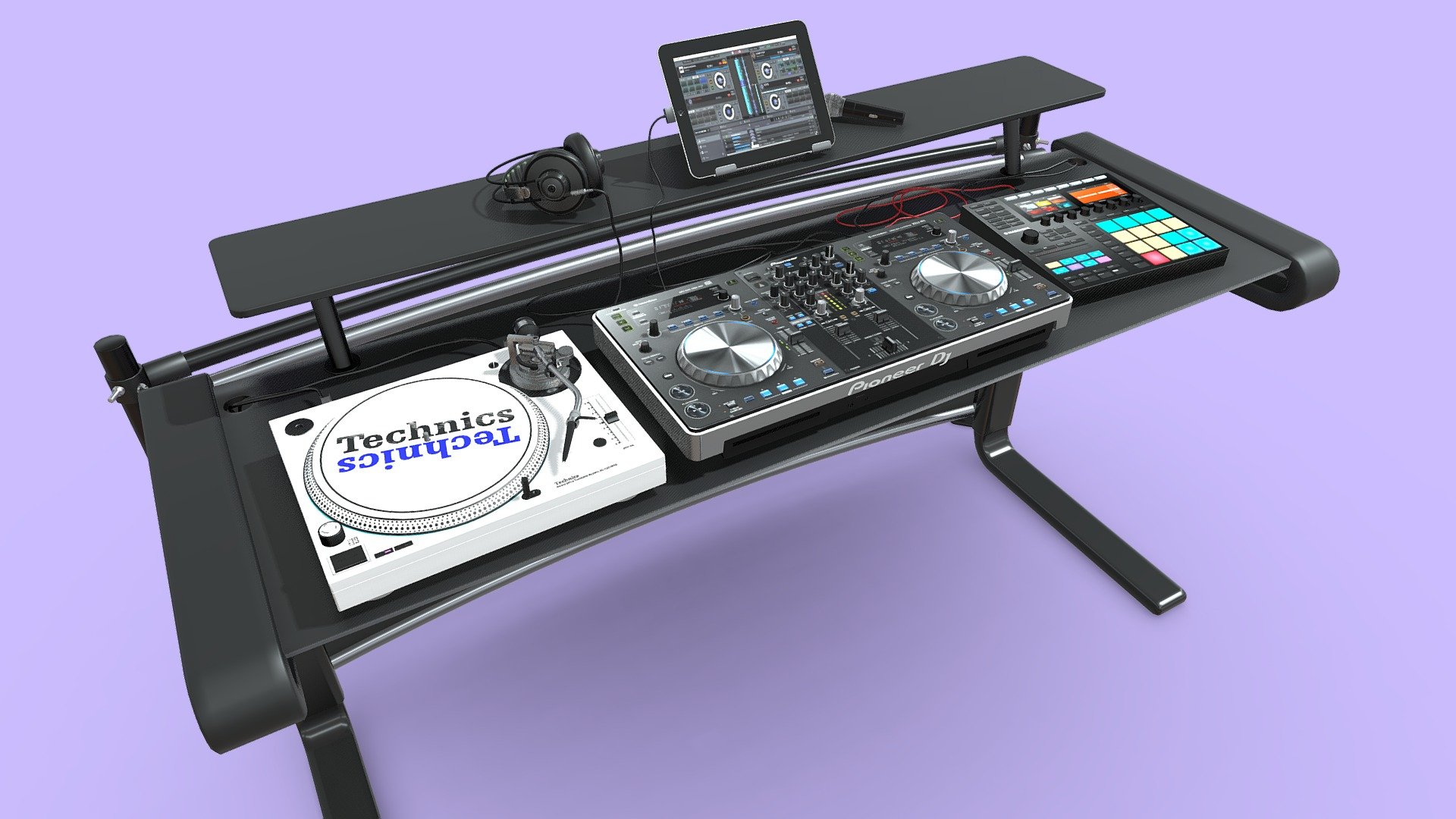 DJ Kit - Buy Royalty Free 3D model by Jan Vančík (@JanVancik3D) 3d model