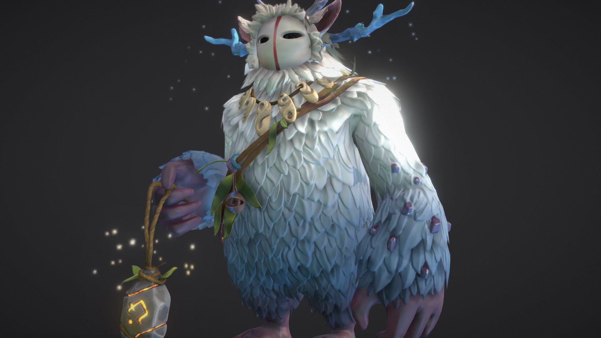Stylized fairytale Character with idle animation
Concept created by Nina Galinska - Stylized  Character "Boko" - 3D model by kysylychak 3d model