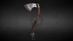 Old Battle Axe battleaxe, coldweapon, axe-weapon, onehandedweapon, substancepainter, weapon, axe