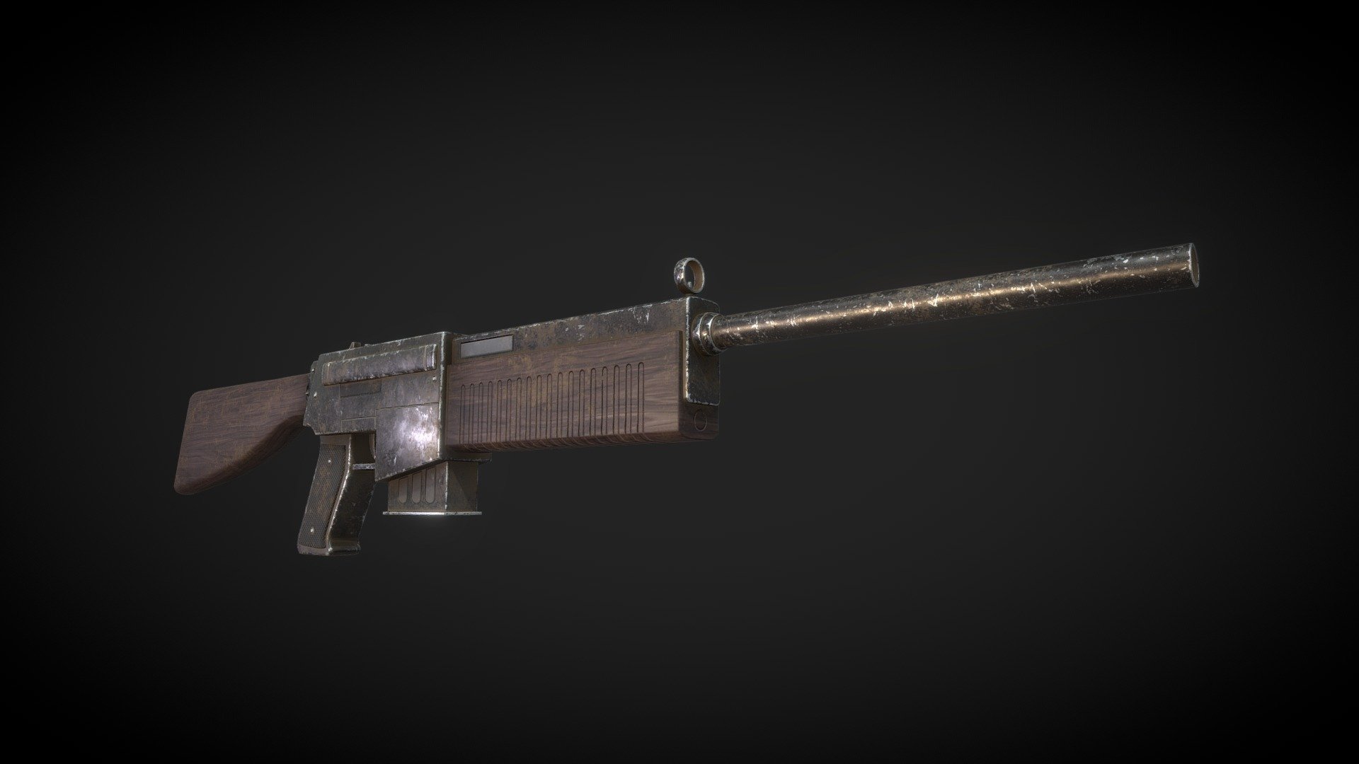 This is my model of the classic Hunting Rifle from the original Fallout - Colt Rangemaster Hunting Rifle - 3D model by Yanobrk (@bourkeefin) 3d model