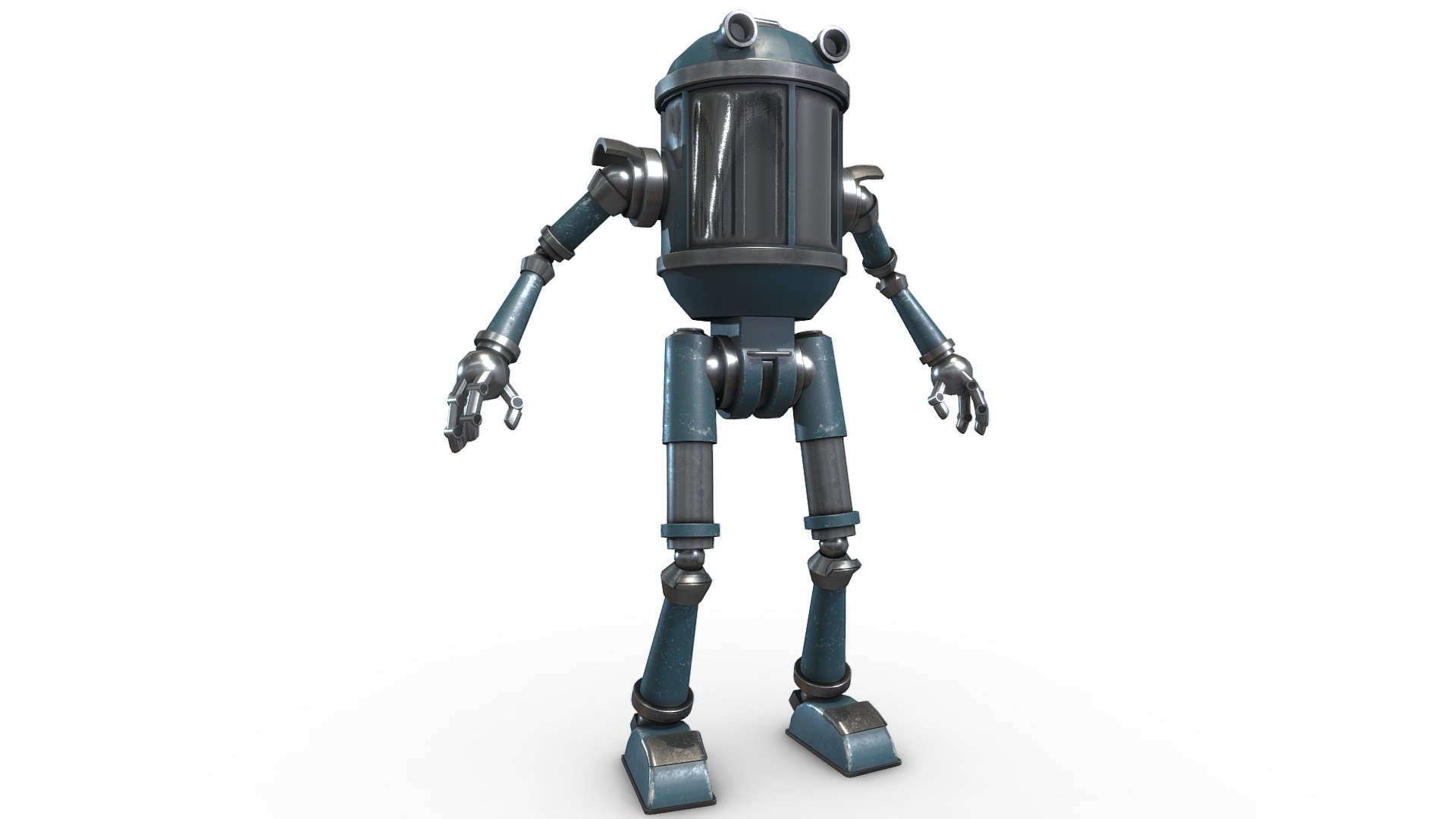 Goofy Cartoon Mech - Buy Royalty Free 3D model by Lowpolyprincipal 3d model