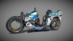 Bike Moto E RandomRepresent bike, future, motor, motorbike, ciberpunk, driver, futuristic