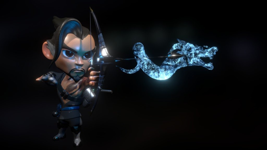 This is a chibi version of my favorite from Overwatch 3d model