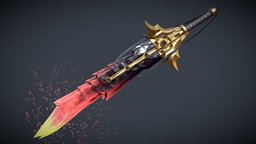 Obsidian Sword sharp, legendary, mayan, lava, shiny, obsidian, mayans, hieroglyphics, bladed-weapon, obsidiansword, sword-3d-model, legendary-weapon, sword, blade, gold, legendary-sword