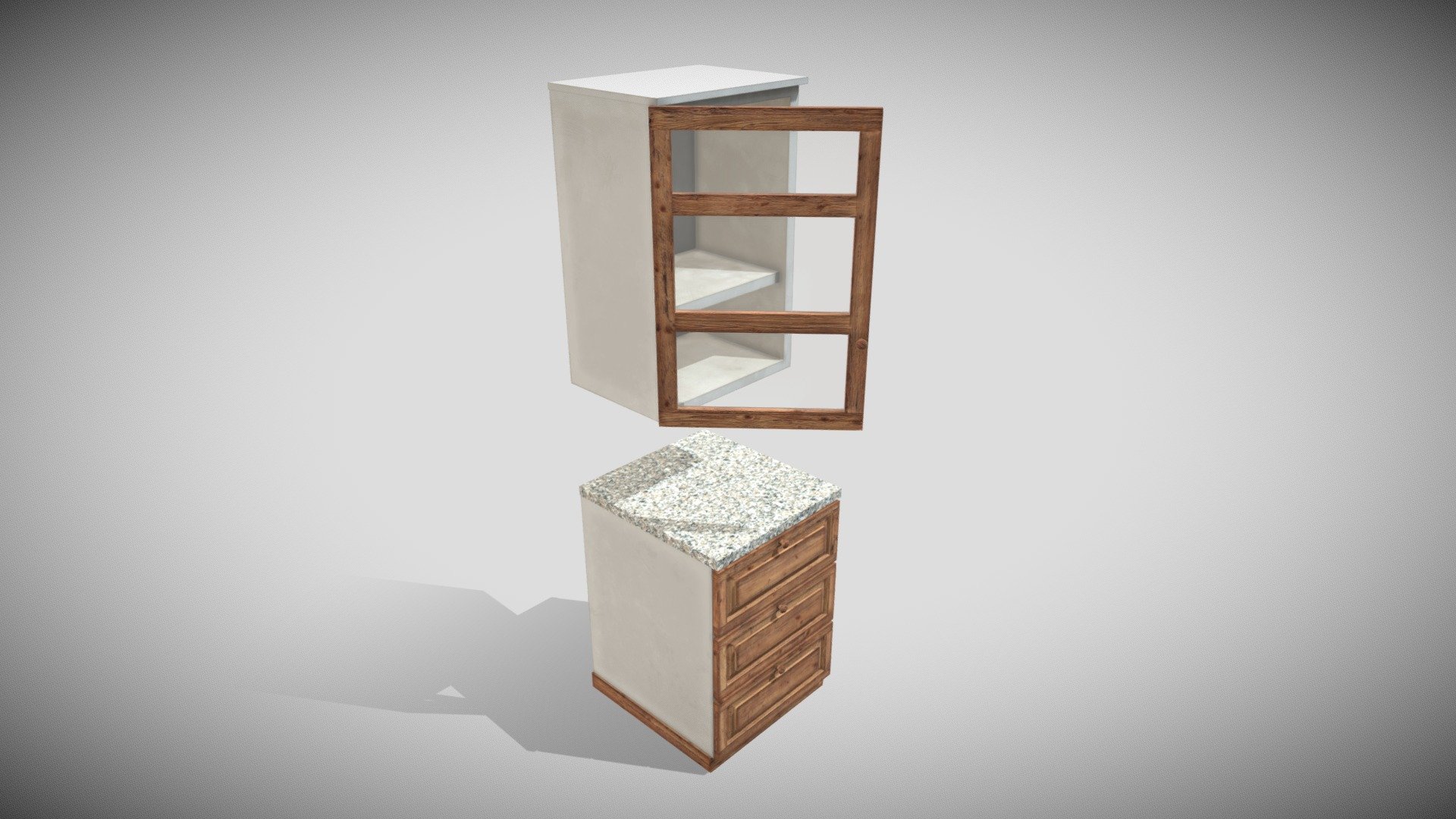 One Material PBR 4k Metalness

Pivot at Zero Bottom

Size OK

Elements and Doors are separate objects with Pivot in right place and can be animated

Complete Compilatio https://skfb.ly/ovXFn - Kitchen Modules - Mod Y - Buy Royalty Free 3D model by Francesco Coldesina (@topfrank2013) 3d model
