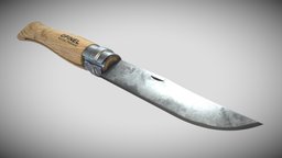 Opinel unwrap, knife, game, pbr