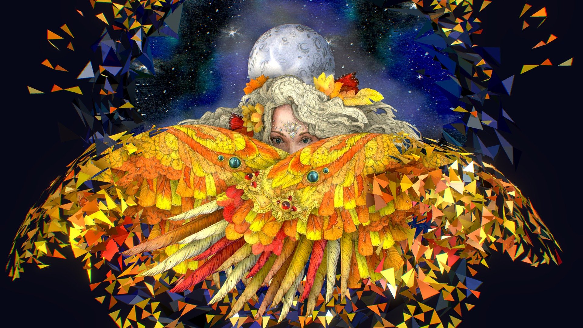 For all questions on cooperation, leave a comment on any 3D model - animated cartoon scene blonde with wings - 3D model by Tapmod Studio 3d model