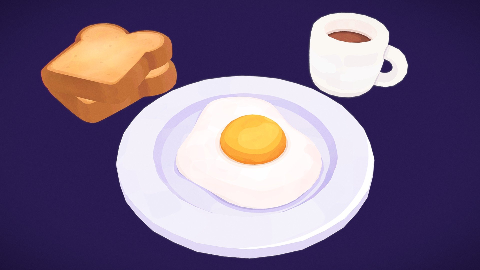 Textured accordingly for a cartoon and unlit look 3d model