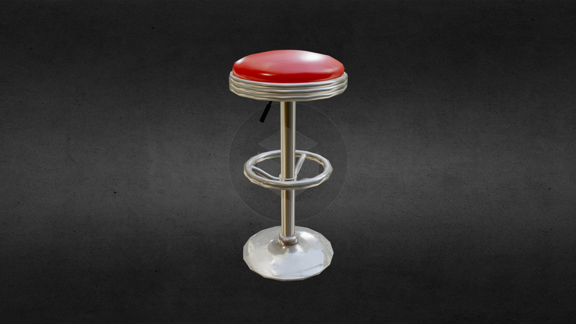 ** Vintage bar stool**
Low polygon model 1672 triangles.
PBR material (Substance Painter)

Don't hesitate to contact for any question 3d model