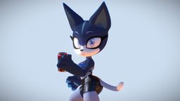 Blueberries The Cat cat, mycharacter, noai