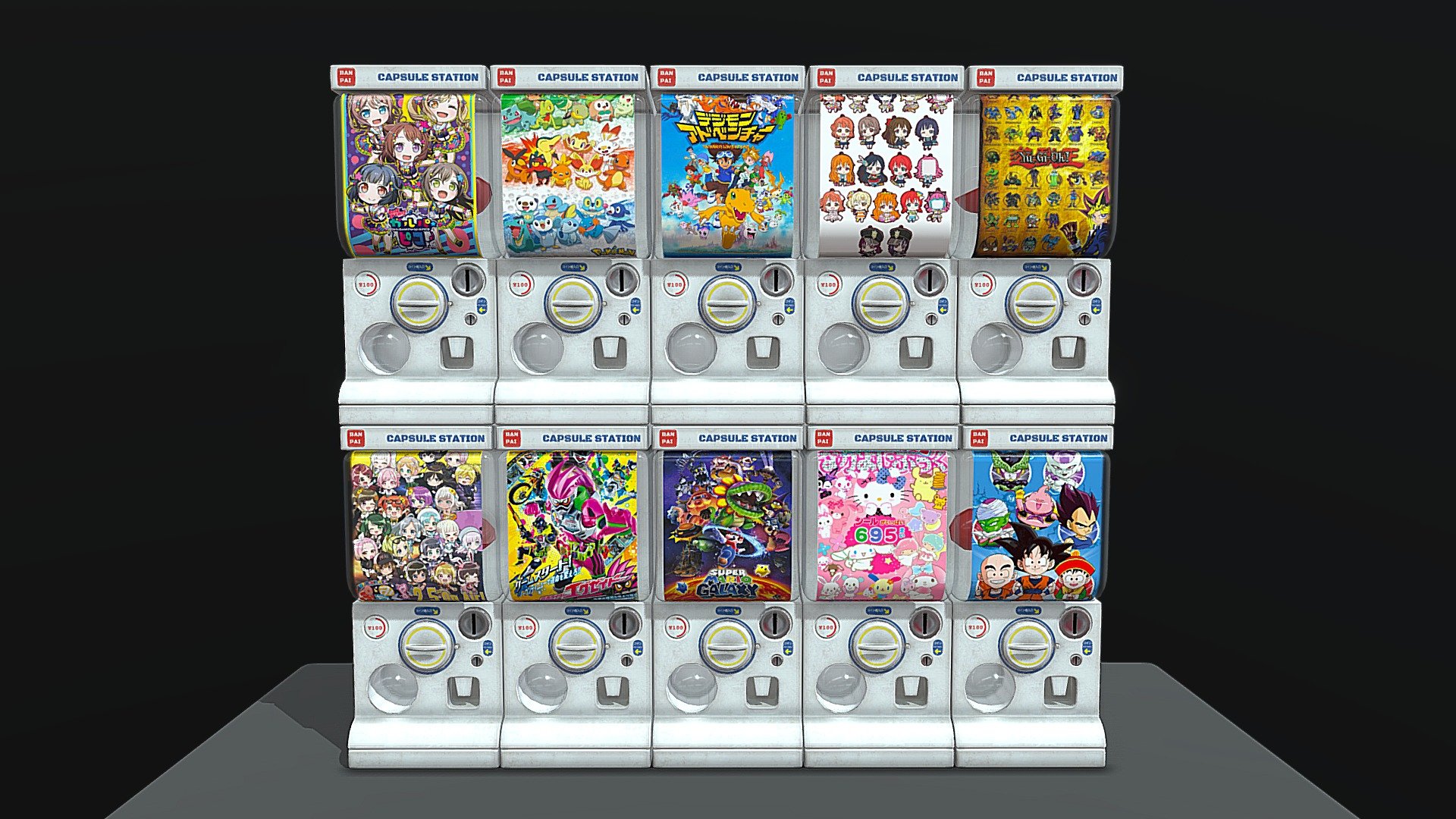 Low-poly Gacha Capsule Machine

Modeled in Maya, UV mapped and textured.

Available Format: OBJ, FBX

Thank you so much for your interest! - Gacha Capsule Machine - Buy Royalty Free 3D model by tran.ha.anh.thu.99 3d model