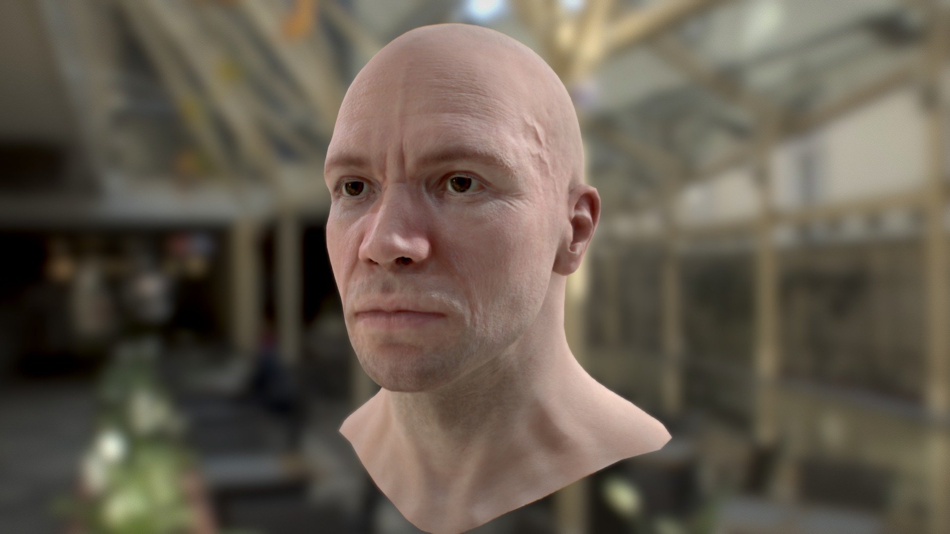 I started this sculpt a while ago. I decided to retopolise it so that I could texture it in Substance Painter. It was a great exercise to test the possibilities of PBR textures. All the textures ar drawn by hand. 

I hope you like it!

Oh, one more thing. If you like the eyes that I created for this model, you can download it here for free: 

https://skfb.ly/6sKtP - Male face - Buy Royalty Free 3D model by Tom Hodes (@tomhodes) 3d model