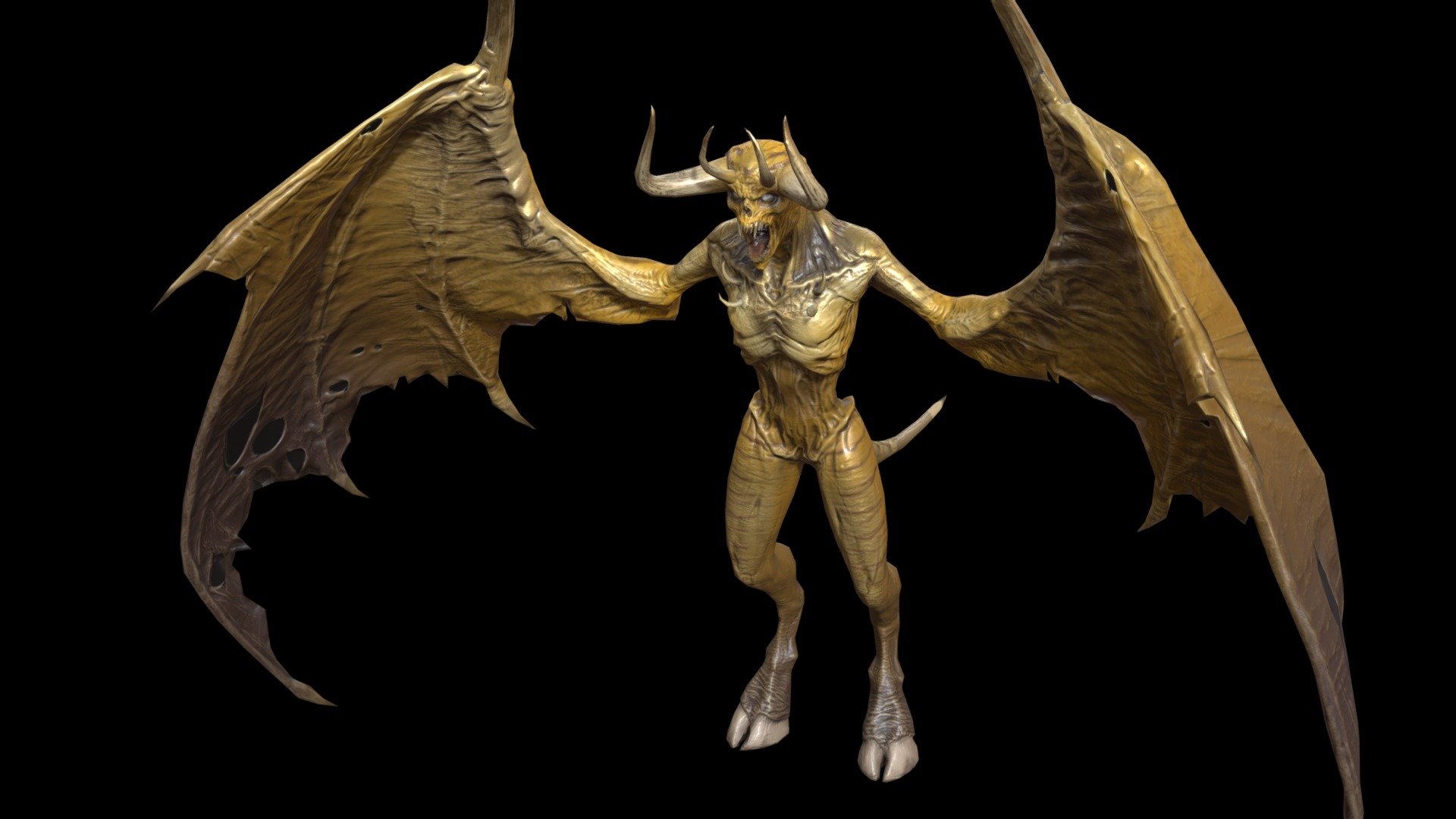 Low-poly model of the character FlyingDemon1
Suitable for games of different genre: RPG, strategy, first-person shooter, etc.
In the archive, the basic mesh
faces 5508
verts 5248
tris 10492 - FlyingDemon1 - Buy Royalty Free 3D model by dremorn 3d model