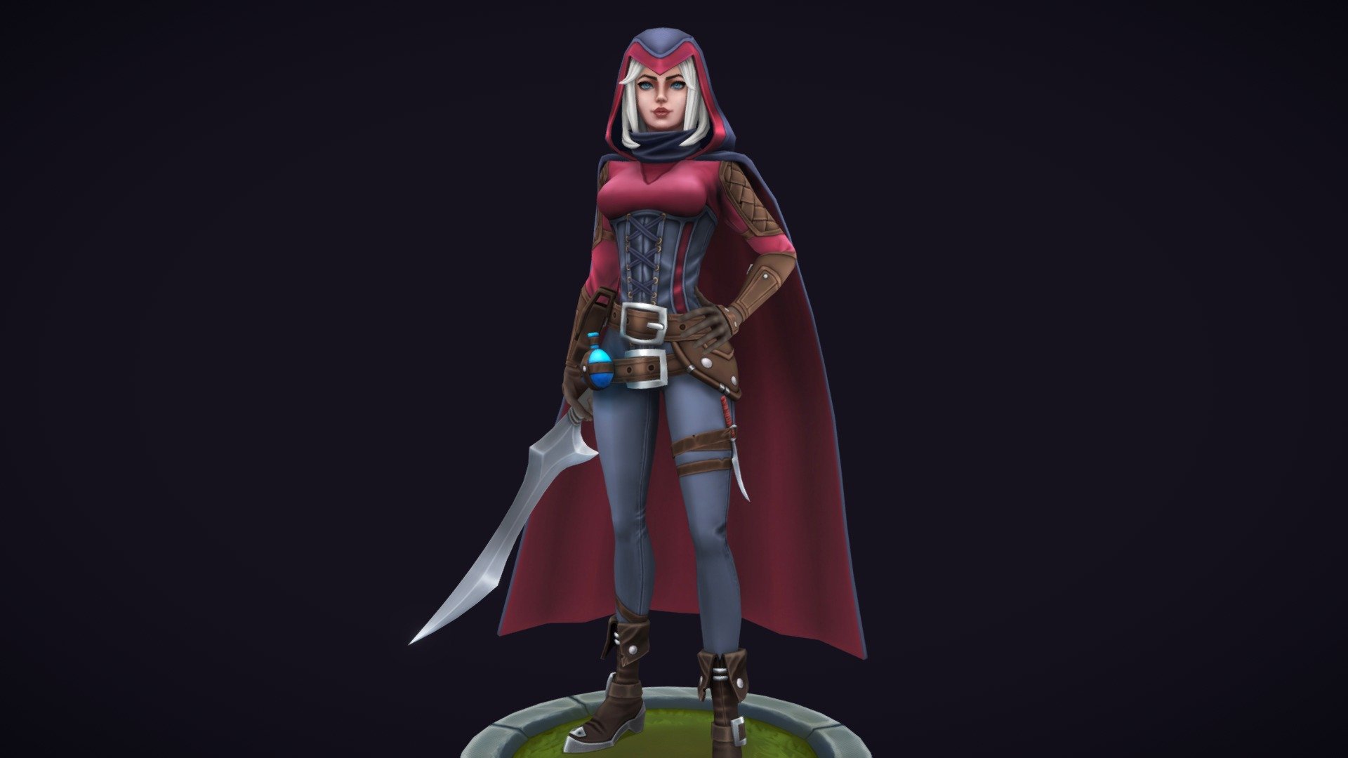 Handpainted stylized character - Hunter - 3D model by Aleksey Borodin (@aleshaboro) 3d model