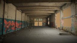 Large abandoned hall