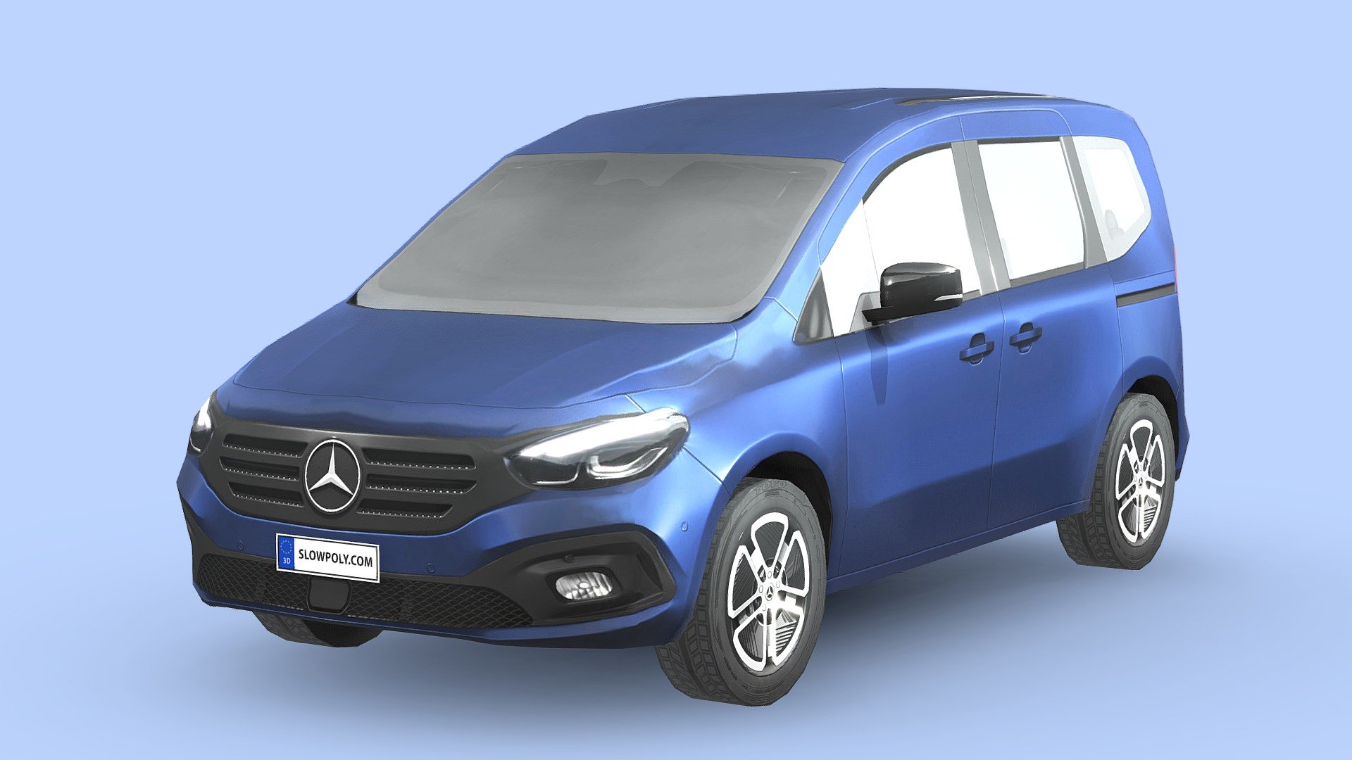Buckle up and join the ride with our incredible 3D model car! With few polygons, it’s light, flexible, and realistic. High-quality textures bring it to life. Effortlessly integrate it into any project and let your creativity soar. Get ready for a thrilling journey!

If you love this 3d model and curious about how it’s done, visit our tutorial here:
https://www.slowpoly.com/l/course unlock the technique, tool and trick to crafting this detailed-looking low poly car now! - Mercedes-Benz EQT - Buy Royalty Free 3D model by slowpoly 3d model