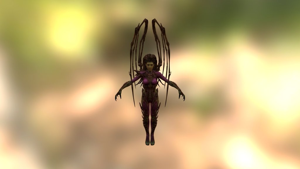 Sarah Kerrigan Infested - 3D model by Detonator001 3d model